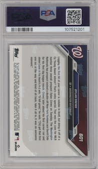 Dylan Crews from the 2024 Topps Now set graded by PSA and given an overall grade of 10.