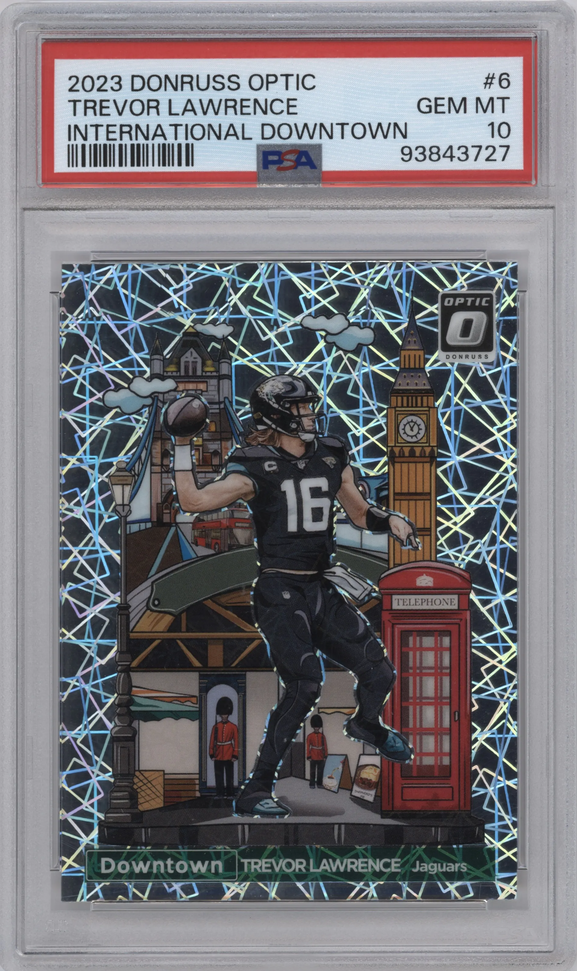 2023 Donruss Optic International Downtown Trevor Lawrence #6 PSA 10