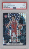 Cade Cunningham from the 2021-22 Panini Mosaic  set featuring a Genesis parallel graded by PSA and given an overall grade of 9.