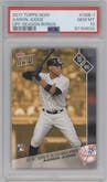 Aaron Judge from the 2017 Topps Now set graded by PSA and given an overall grade of 10.