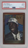 Kevin Garnett from the 1995-96 Topps Finest set graded by PSA and given an overall grade of 9.