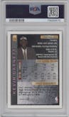 Kevin Garnett from the 1995-96 Topps Finest set graded by PSA and given an overall grade of 9.