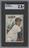 Monte Irvin from the 1951 Bowman set graded by SGC and given an overall grade of 2.5.