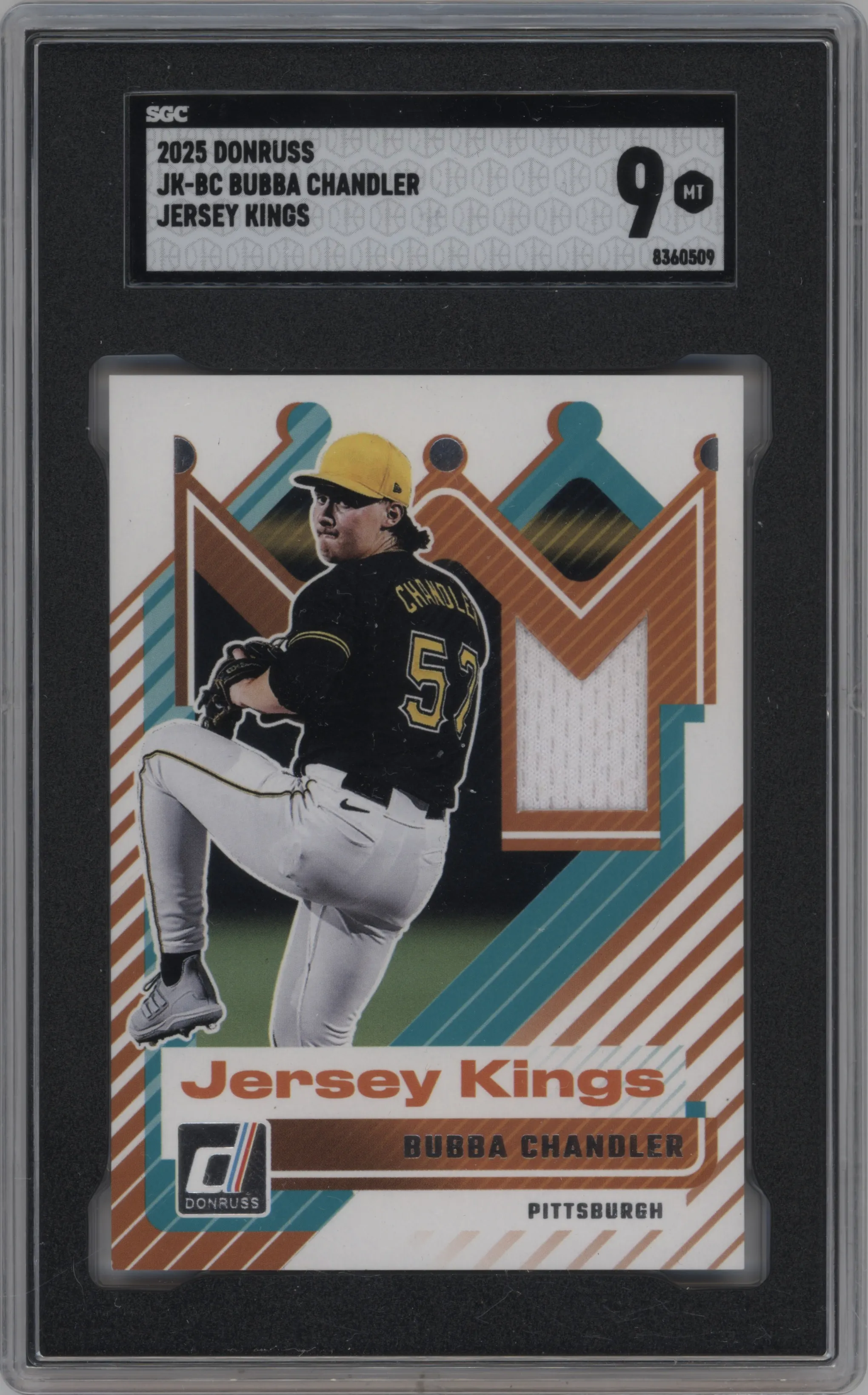 2025 Donruss Jersey Kings Bubba Chandler #JK-BC SGC 9