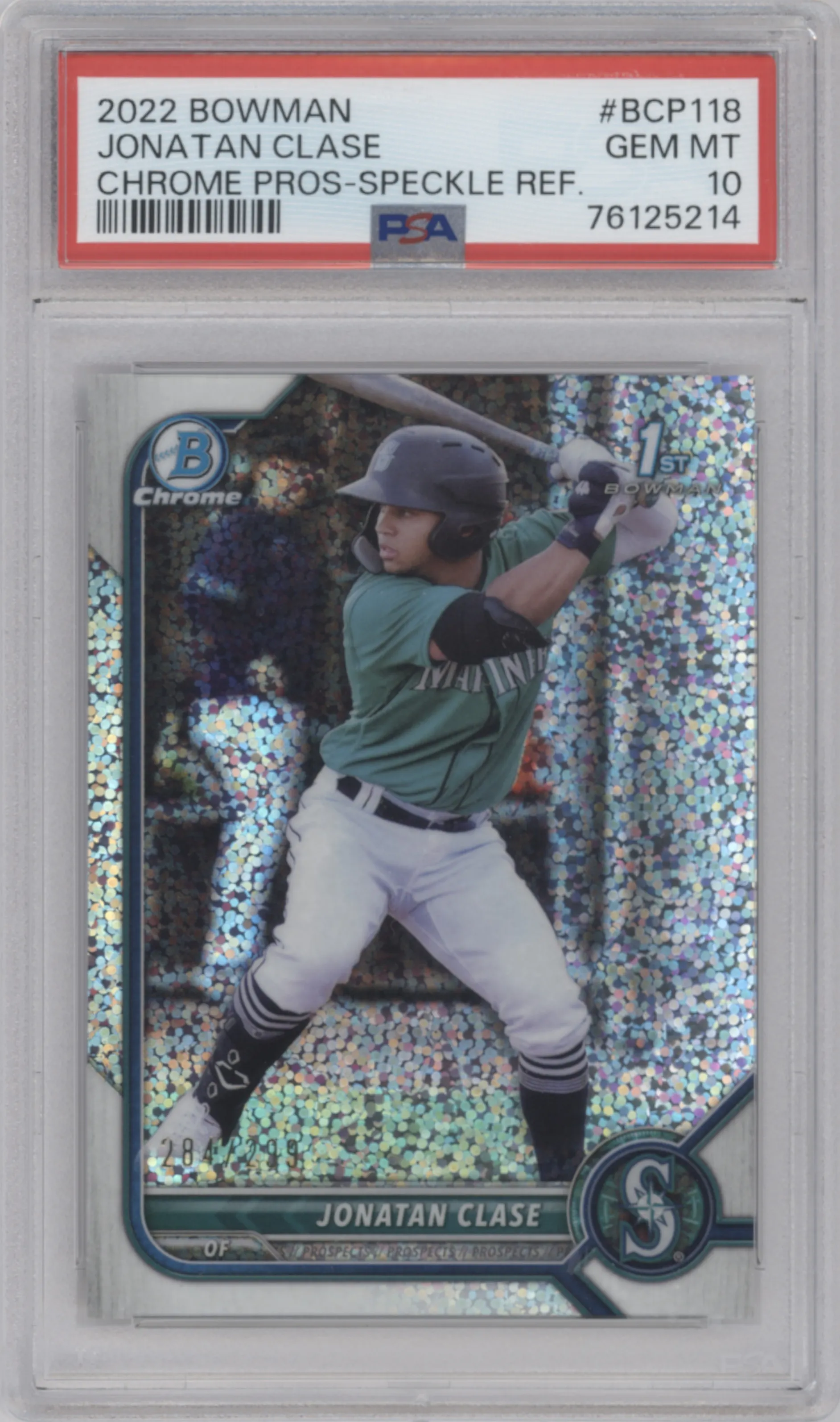 2022 Bowman Chr.Pros. Jonatan Clase Speckle Refractor PSA 10