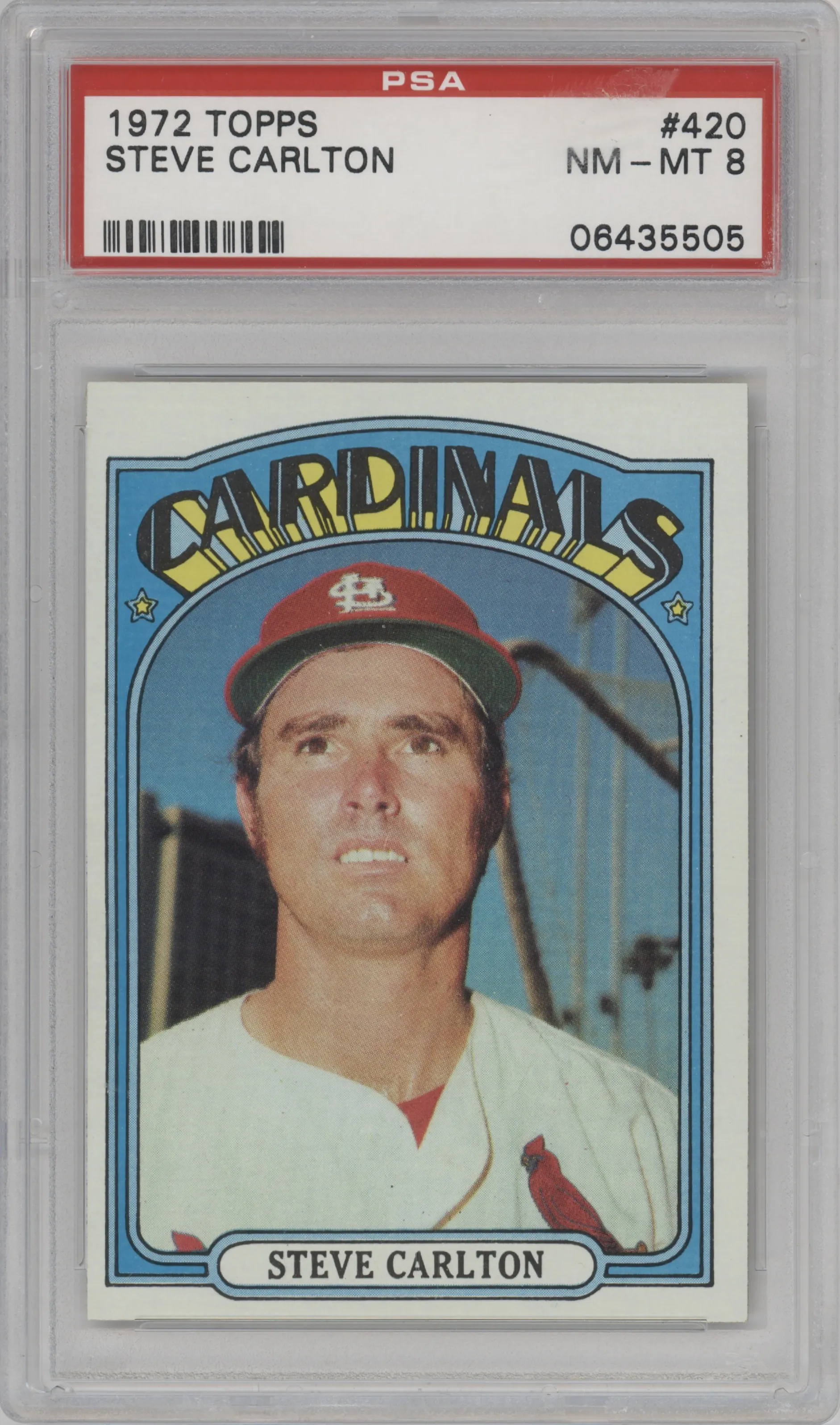 1972 Topps Steve Carlton #420 PSA 8