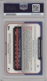 Walker Buehler from the 2015 Bowman Draft set featuring a Black Asia Refractor parallel graded by PSA and given an overall grade of 10.