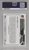 Gunnar Henderson from the 2023 Topps Chrome Update set featuring a Sepia Refractor parallel graded by PSA and given an overall grade of 9.