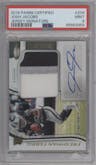 Josh Jacobs from the 2019 Panini Certified set graded by PSA and given an overall grade of 9.