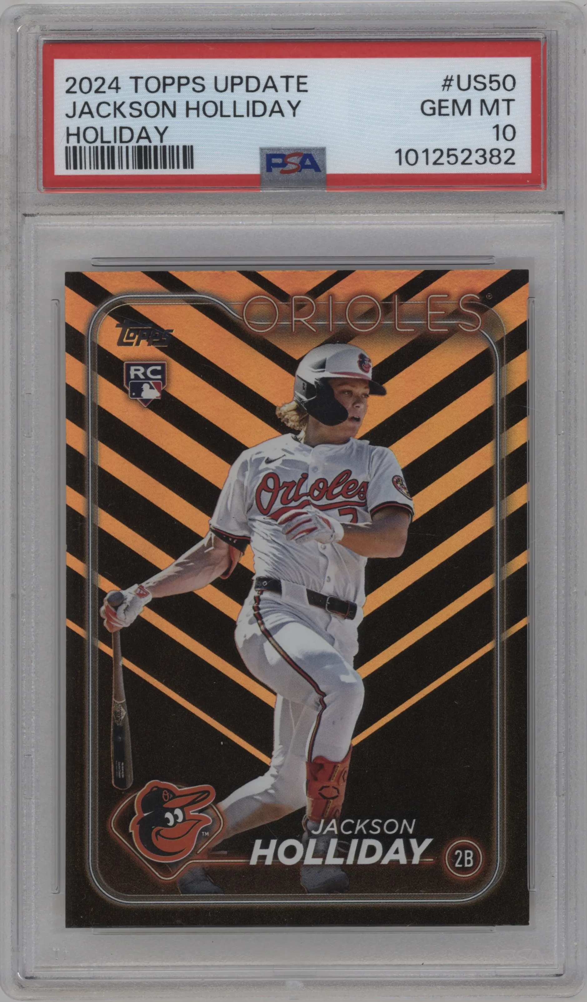 2024 Topps Update Jackson Holliday Holiday PSA 10
