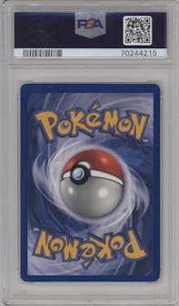 Venusaur from the 1999 Pokemon set graded by PSA and given an overall grade of 5.