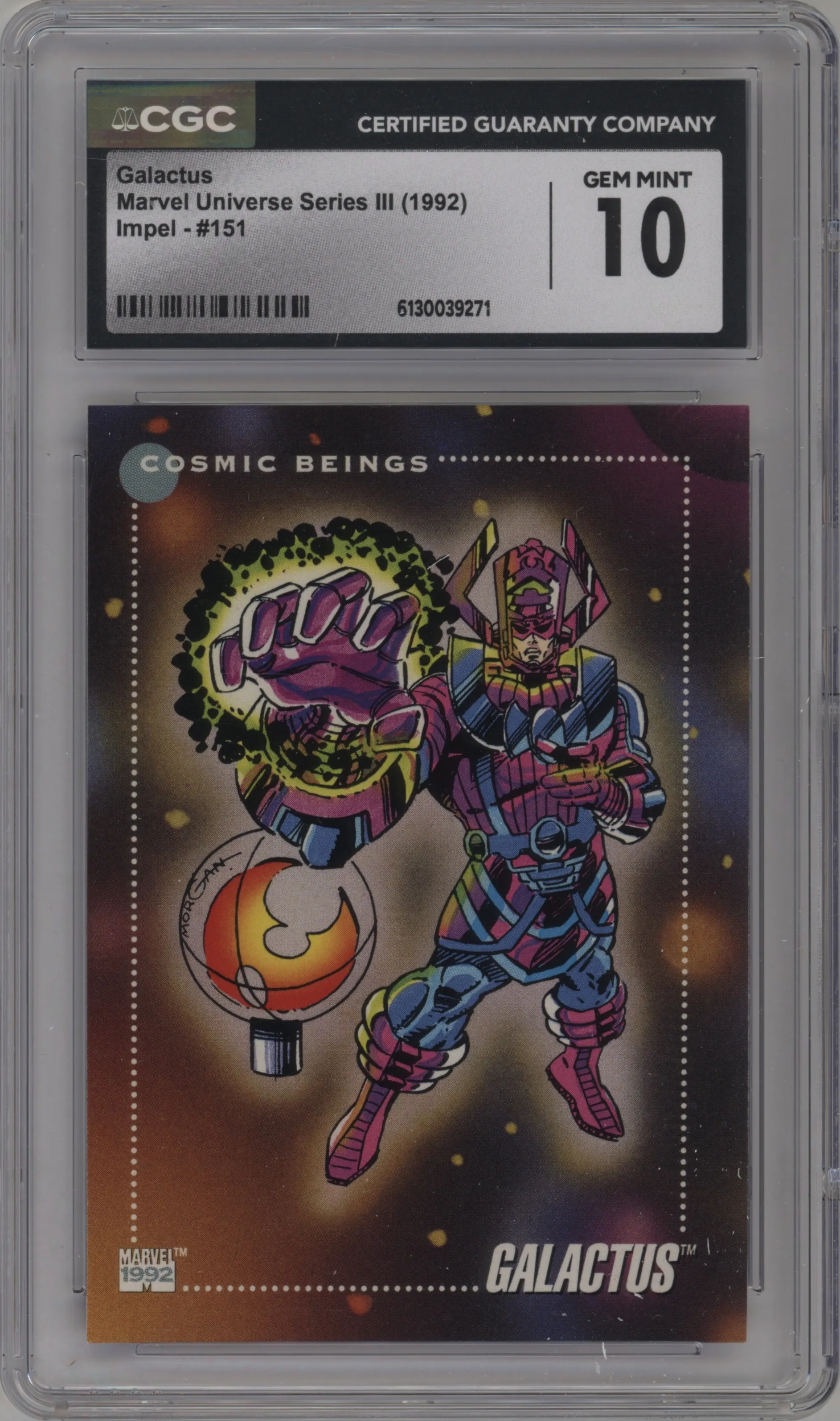 1992 Impel Marvel Universe Series 3 Galactus CGC 10
