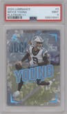 Bryce Young from the 2024 Panini Luminance set featuring a Platinum parallel graded by PSA and given an overall grade of 9.