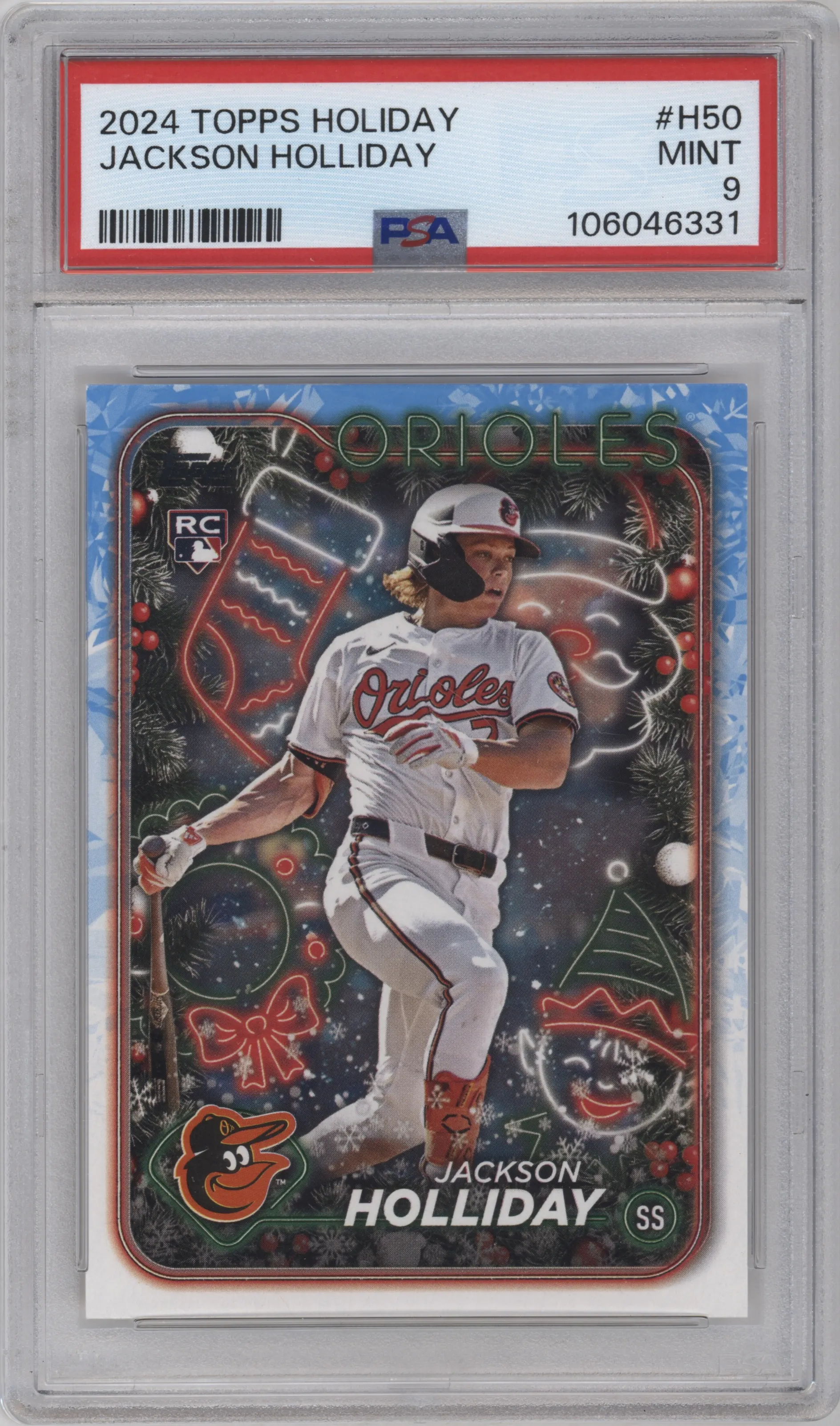 2024 Topps Holiday Jackson Holliday PSA 9
