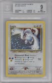 Lugia from the 2000 Pokemon Neo Genesis set graded by Beckett and given an overall grade of 9.