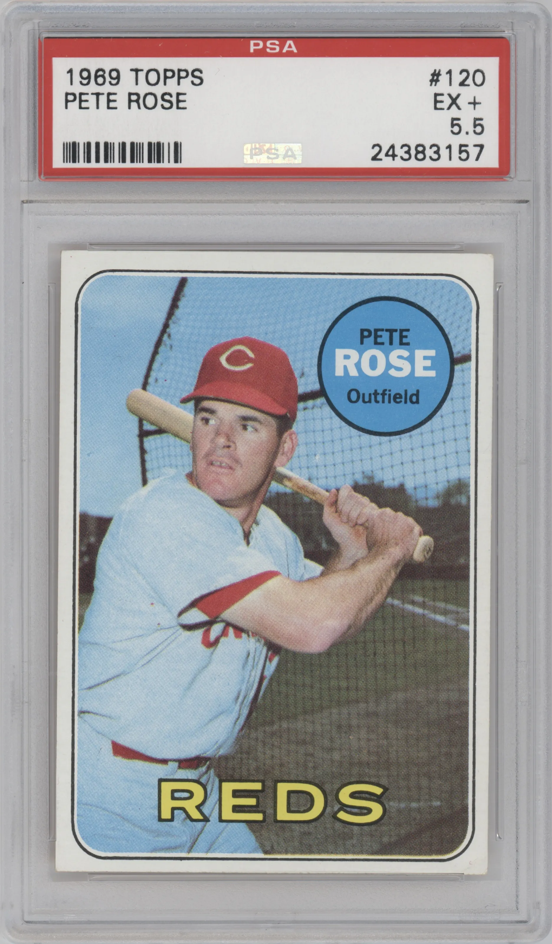 1969 Topps Pete Rose PSA 5.5