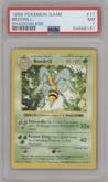 Beedrill from the 1999 Pokemon set graded by PSA and given an overall grade of 7.