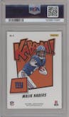 Malik Nabers from the 2024 Panini Absolute set graded by PSA and given an overall grade of 10.