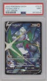 Gallade V from the 2022 Pokemon SWSH set graded by PSA and given an overall grade of 9.