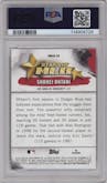 Shohei Ohtani  from the 2025 Topps set graded by PSA and given an overall grade of 10.