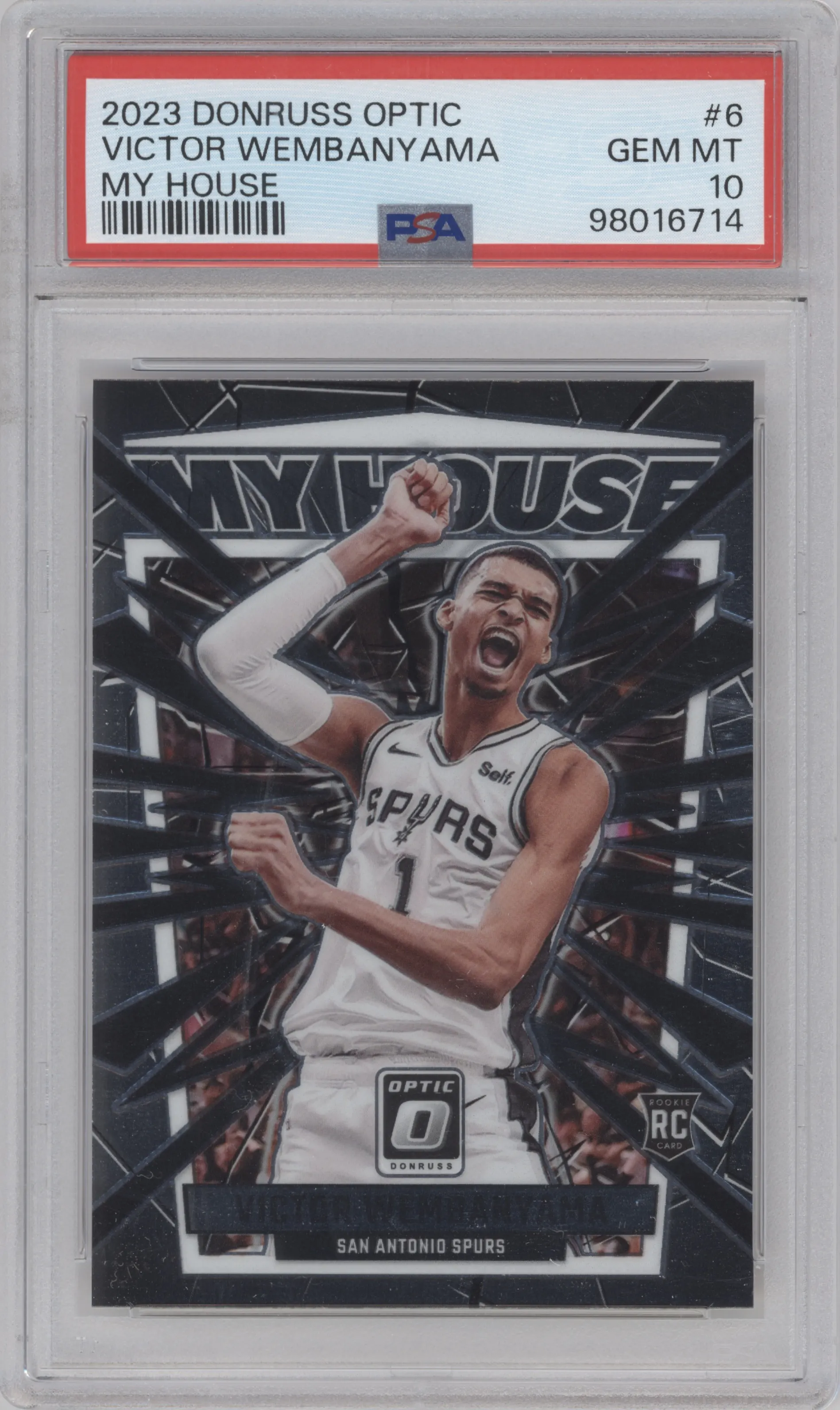 2023 Donruss Optic My House Victor Wembanyama PSA 10