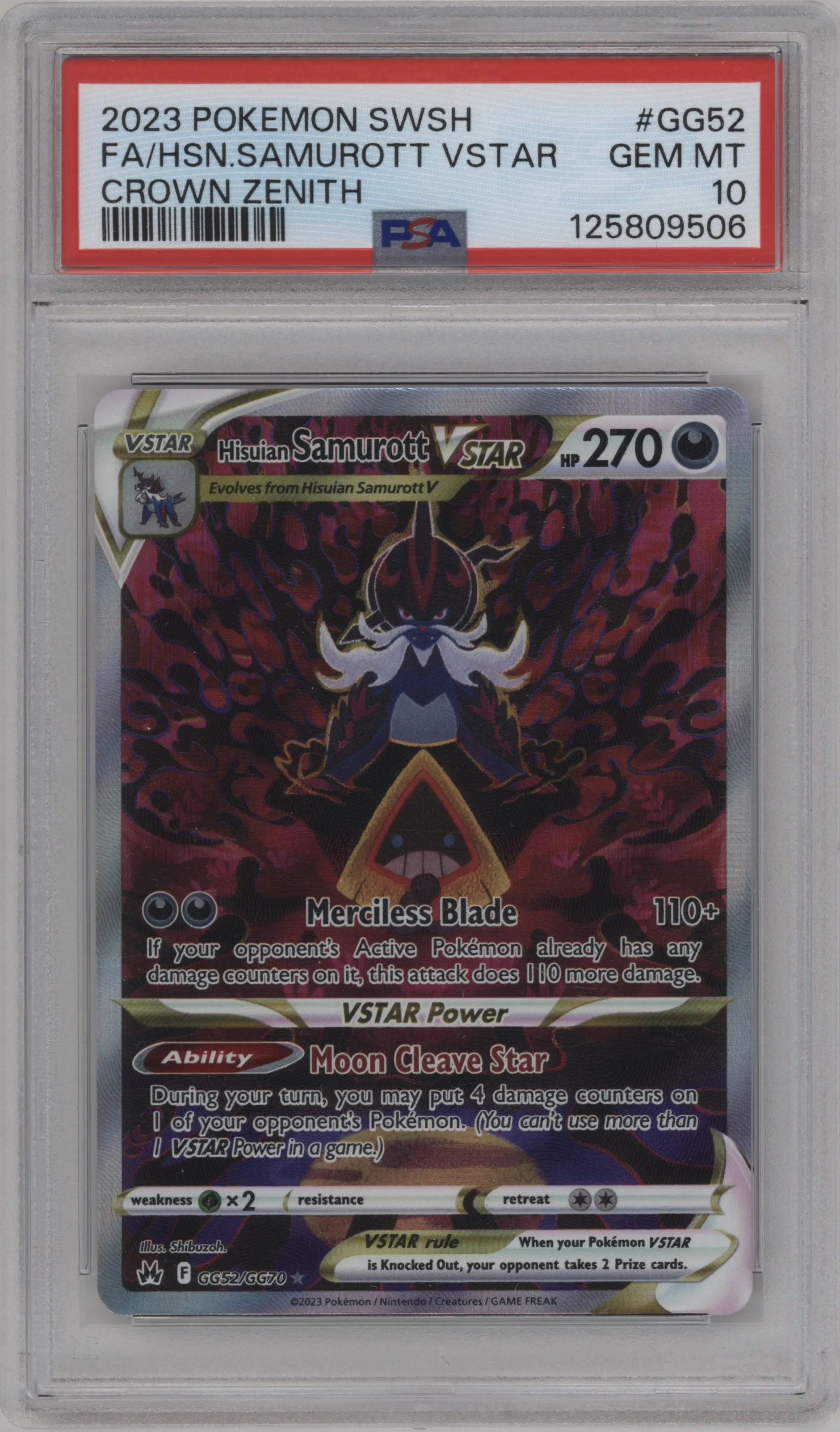 Hisuian Samurott VSTAR
