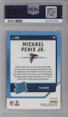Michael Penix Jr.  from the 2024 Donruss set featuring a Pink parallel graded by PSA and given an overall grade of 10.