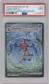 Garchomp ex from the 2023 Pokemon SV set graded by PSA and given an overall grade of 9.