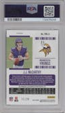J.J. McCarthy from the 2024 Panini Zenith set graded by PSA and given an overall grade of 10.