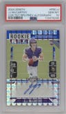 J.J. McCarthy from the 2024 Panini Zenith set graded by PSA and given an overall grade of 10.