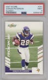 Adrian Peterson from the 2007 Score set graded by PSA and given an overall grade of 9.