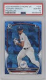 Joendry Vargas from the 2023 Bowman Chrome Sapphire Edition set graded by PSA and given an overall grade of 10.