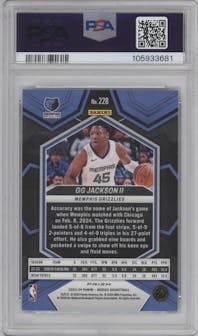 GG Jackson II from the 2023-24 Panini Mosaic set featuring a Genesis parallel graded by PSA and given an overall grade of 10.