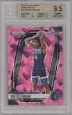 Rob Dillingham from the 2024-25 Panini Prizm set featuring a Pink Ice parallel graded by Beckett and given an overall grade of 9.5.
