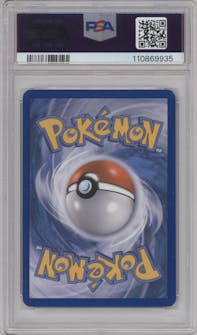 Mew EX from the 2013 Pokemon B&W set graded by PSA and given an overall grade of 8.