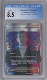 Giovanni's Scheme from the 2015 Pokemon XY set graded by CSG and given an overall grade of 8.5.