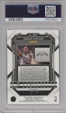 Jeremy Sochan from the 2022-23 Panini Prizm  set featuring a Purple Prizm parallel graded by PSA and given an overall grade of 10.