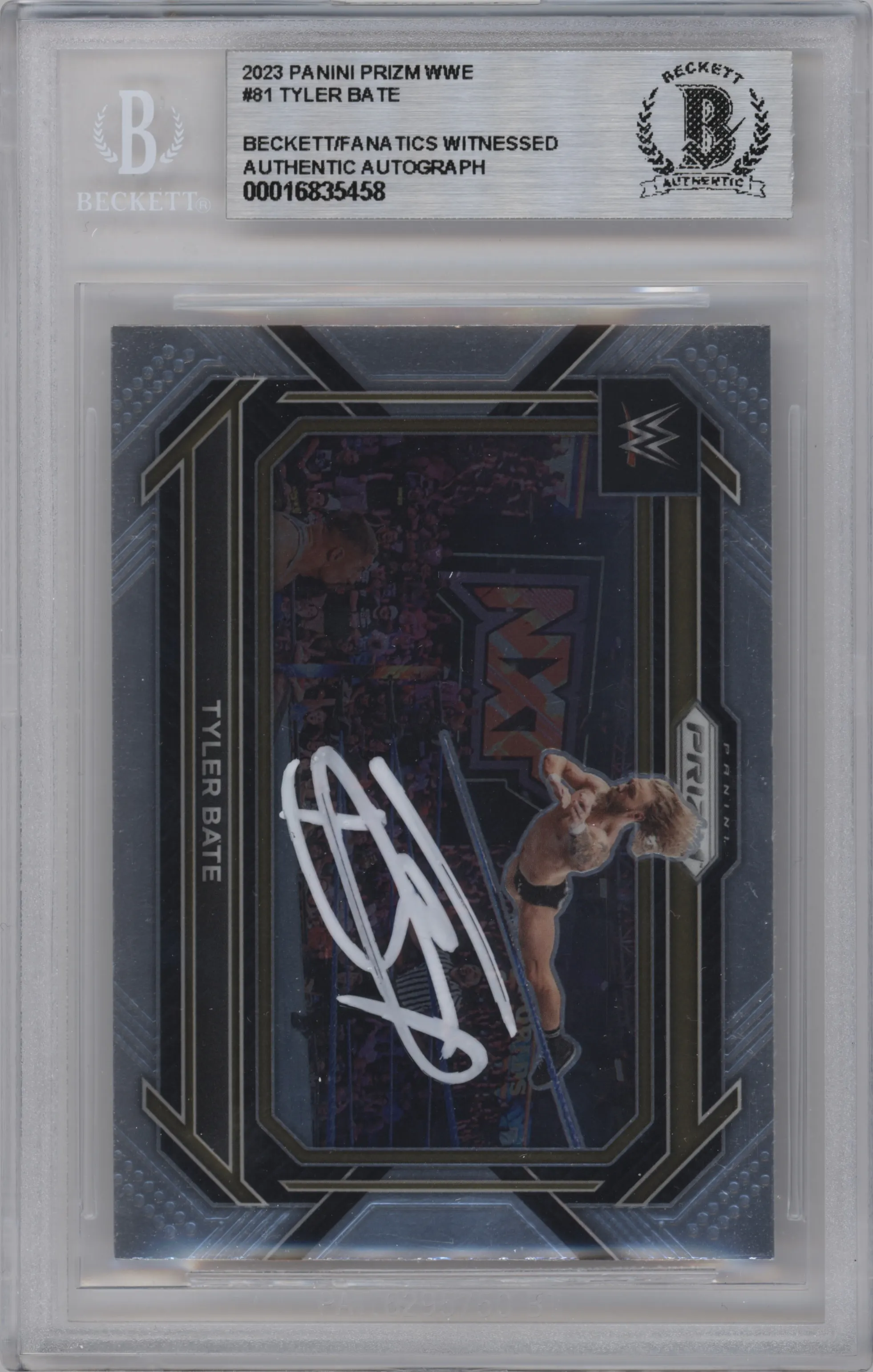 2023 Panini Prizm WWE Tyler Bate BGS AUTHENTIC #81 BGS