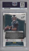 Jalen Hurts from the 2020 Panini Spectra set featuring a Hyper parallel graded by PSA and given an overall grade of 10.