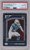 Chop Robinson from the 2024 Donruss Optic set featuring a Stars parallel graded by PSA and given an overall grade of 10.