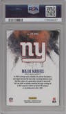 Malik Nabers from the 2024 Panini Phoenix set graded by PSA and given an overall grade of 10.