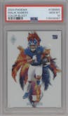Malik Nabers from the 2024 Panini Phoenix set graded by PSA and given an overall grade of 10.