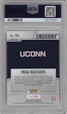 Paige Bueckers from the 2024 Panini Instant NIL set graded by PSA and given an overall grade of 10.