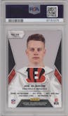 Joe Burrow from the 2020 Panini NFL Sticker & Card set graded by PSA and given an overall grade of 10.