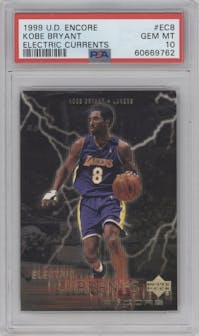 Kobe Bryant from the 1999-00 Upper Deck Encore set graded by PSA and given an overall grade of 10.