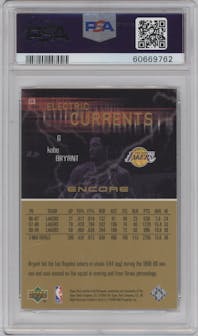 Kobe Bryant from the 1999-00 Upper Deck Encore set graded by PSA and given an overall grade of 10.