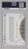 Josh Jung/Evan Carter from the 2024 Topps Dynamic Duals set featuring a Ruby Foil parallel graded by PSA and given an overall grade of 10.