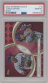 Josh Jung/Evan Carter from the 2024 Topps Dynamic Duals set featuring a Ruby Foil parallel graded by PSA and given an overall grade of 10.