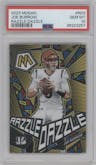 Joe Burrow from the 2023 Panini Mosaic set graded by PSA and given an overall grade of 10.