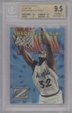 Shaquille O'Neal from the 1996-97 Skybox Z-Force set graded by Beckett and given an overall grade of 9.5.
